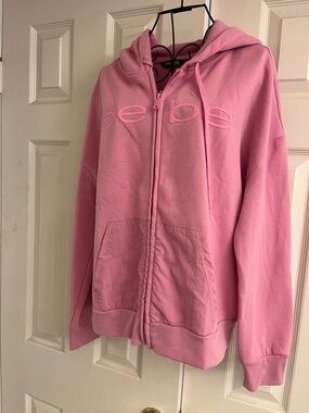 Pink BEBe Hoodie medium lined with pockets